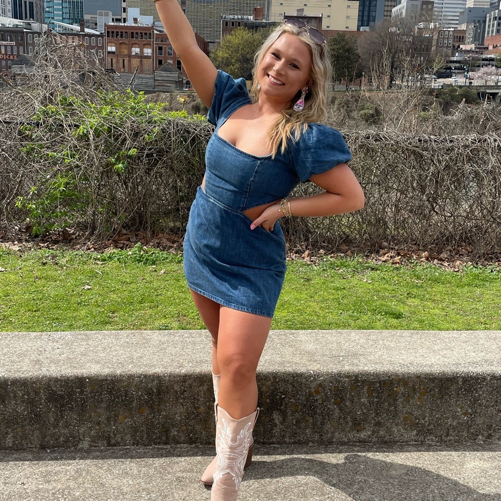 Show Me Your Mumu City Cut Out Dress